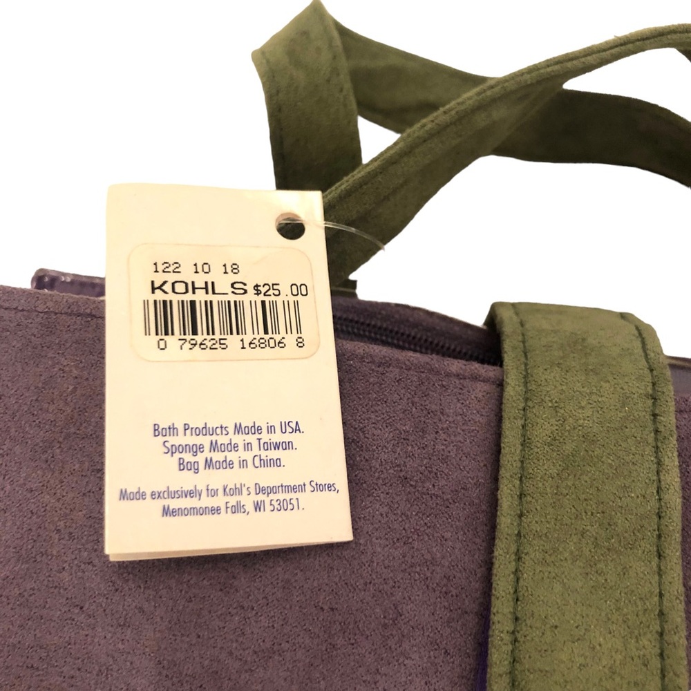 Lavender and Green Toiletries Travel Case - Picture 4 of 14